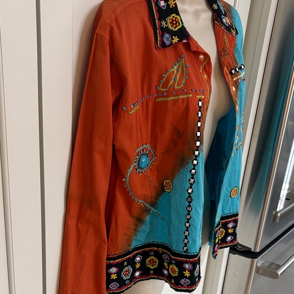 Colorful Embroidered Jacket - Picture 2 of 8